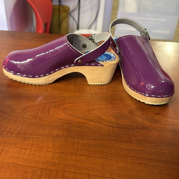 Torpatoffeln Swedish Clogs purple - Picture 5 of 10